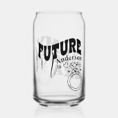 Verlobung Geschenke für ihre / zukünftige Braut zu Dosenglas (Rückseite)