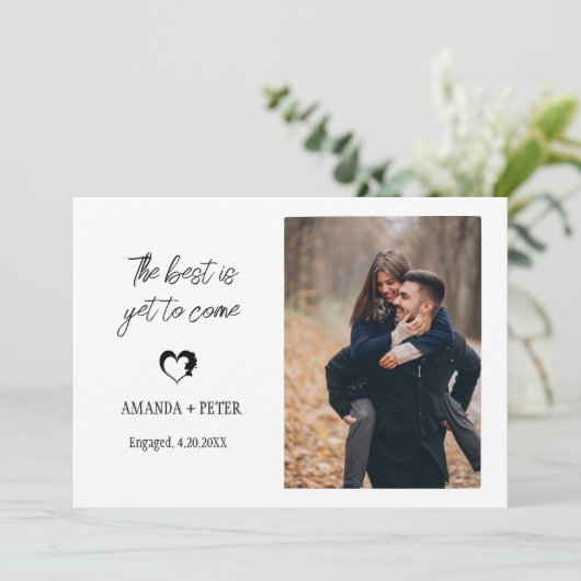 Verlobung Geschenke für vereinzelte Verlobte Gesch Einladung (Stehend Vorderseite)