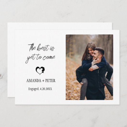 Verlobung Geschenke für vereinzelte Verlobte Gesch Einladung (Vorne/Hinten)