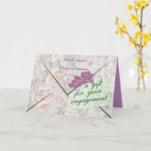 Verlobung-Geschenkkarte Karte (Gelbe Blume)