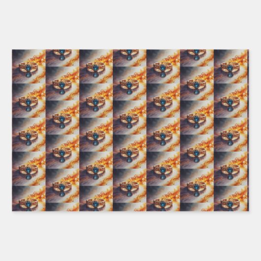 Verlobung Geschenkpapier Set (Vorderseite 3)