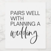 Verlobung Gift, Weinetikett, Verlobt, Weinetikett (Einzelnes Label)