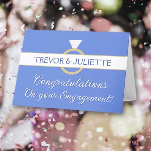 Verlobung Glückwunsch Persönliche geklappte Grußka Karte