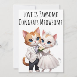 Verlobung Glückwünsche Cat Lovers Card Einladung