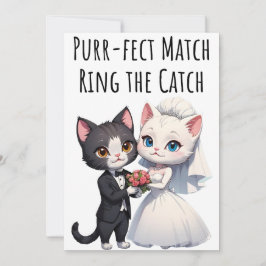 Verlobung Glückwünsche Cat Lovers Card Einladung