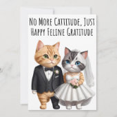 Verlobung Glückwünsche Cat Lovers Card Einladung (Vorderseite)