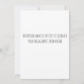 Verlobung Glückwünsche Cat Lovers Card Einladung (Rückseite)