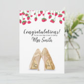 Verlobung Glückwunschkarte Einladung (Stehend Vorderseite)