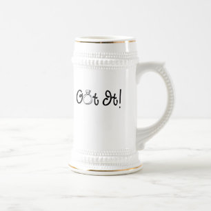 Verlobung got bierglas