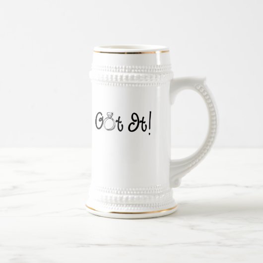 Verlobung got bierglas (Rechts)