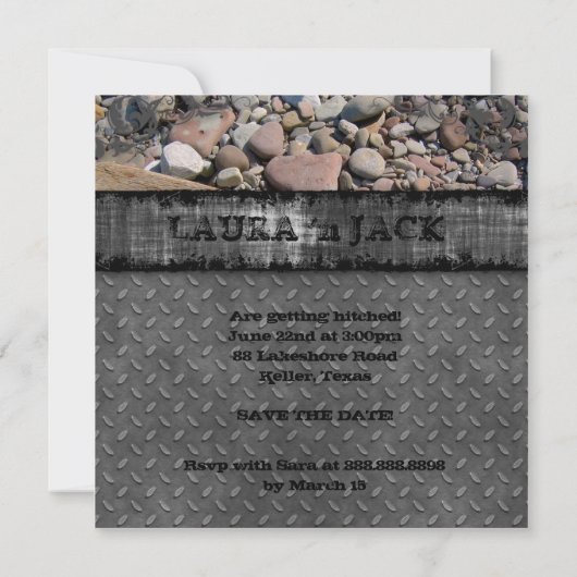 Verlobung Grad Einladung (Rückseite)