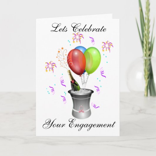 VERLOBUNG GREETCARD KARTE (Vorderseite)