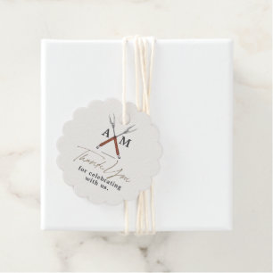 Verlobung GRILLEN Monogram Geschenkanhänger