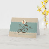 Verlobung - Gruß-, Note-Karte Karte (Gelbe Blume)