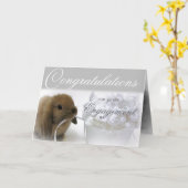 Verlobung Grußkarte Karte (Gelbe Blume)