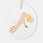 Verlobung Handring Keramik Ornament (Links)