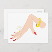 Verlobung Handring Postkarte (Vorne/Hinten)