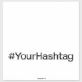 Verlobung Hashtag Moderne Quotes-Stoßfänger Aufkleber (Blatt)