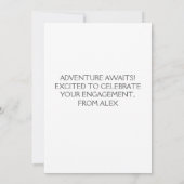 Verlobung Herzlichen Glückwunsch Einladung (Rückseite)