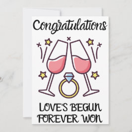 Verlobung Herzlichen Glückwunsch Einladung