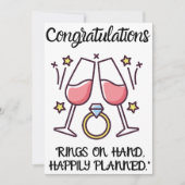 Verlobung Herzlichen Glückwunsch Einladung (Vorderseite)