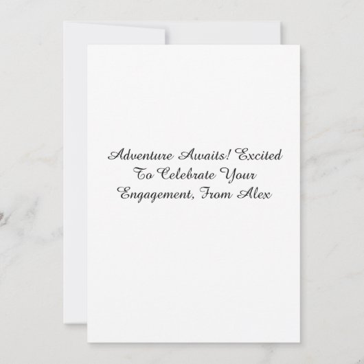 Verlobung Herzlichen Glückwunsch Einladung (Rückseite)