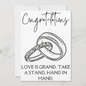 Verlobung Herzlichen Glückwunsch Einladung (Vorderseite)