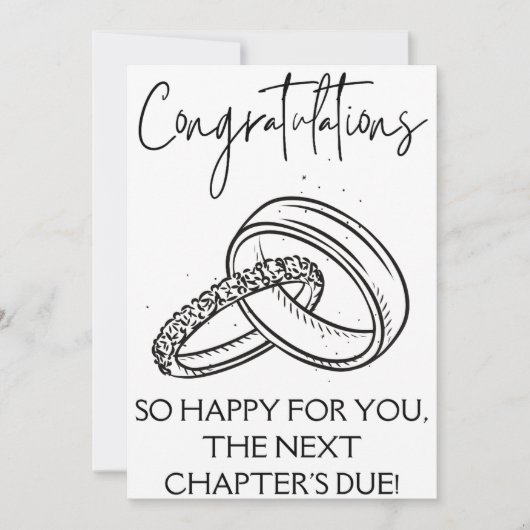 Verlobung Herzlichen Glückwunsch Einladung (Vorderseite)