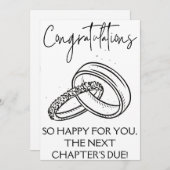 Verlobung Herzlichen Glückwunsch Einladung (Vorne/Hinten)