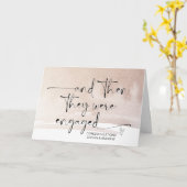 Verlobung Herzlichen Glückwunsch für Braut- und Nu Karte (Gelbe Blume)