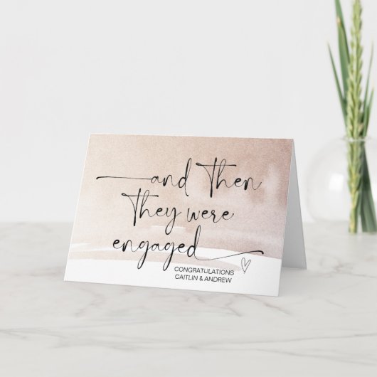 Verlobung Herzlichen Glückwunsch für Braut- und Nu Karte (Vorderseite)