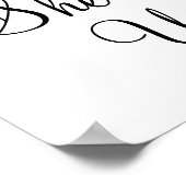 Verlobung Hochzeit Foto Requisiten "Sie sagte ja" Poster (Ecke)