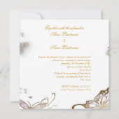 Verlobung Hochzeit oder Jubiläum Einladung (Rückseite)