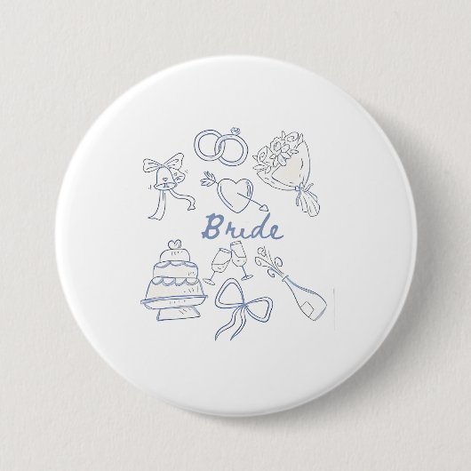 Verlobung Hochzeit Paare Ehefrau Button (Vorderseite)