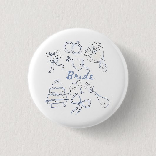 Verlobung Hochzeit Paare Ehefrau Button (Vorderseite)