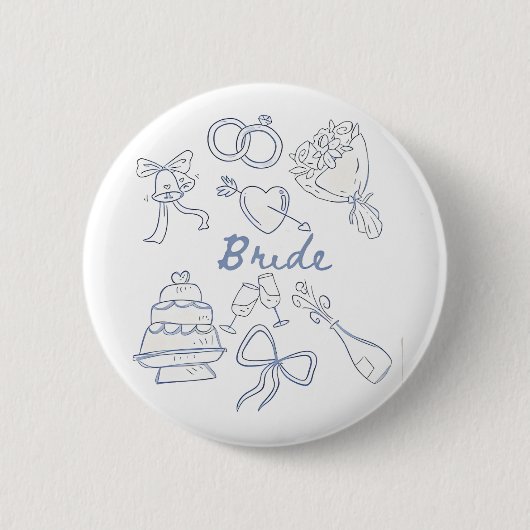 Verlobung Hochzeit Paare Ehefrau Button (Vorderseite)