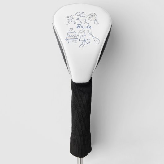 Verlobung Hochzeit Paare Ehefrau Golf Headcover (Vorderseite)