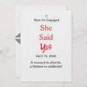 Verlobung Hochzeit Save The Date (Vorne/Hinten)