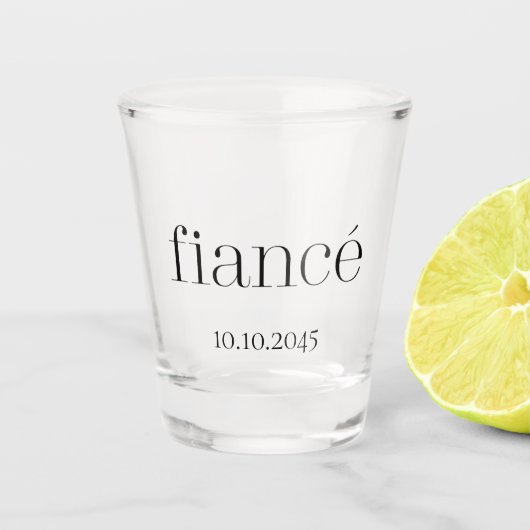 Verlobung Hochzeit Schnapsglas (Vorderseite)