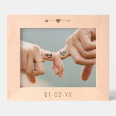 Verlobung/Hochzeitdatenträger, horizontal Geätzte Rahmen