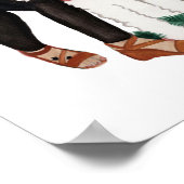 Verlobung Hochzeitskuppel Portrait Print Poster (Ecke)