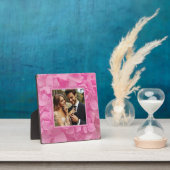 Verlobung & Hochzeitsrosa Foto Plaque Fotoplatte (InSitu)