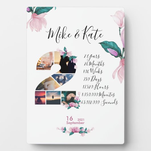 Verlobung Hochzeitsszenario zum Jubiläum neu verhe Fotoplatte (Vorderseite)