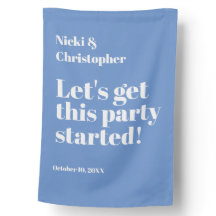 Verlobung House Party Periwinkle Flag