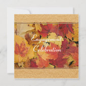 Verlobung im Herbst - Einladung (Vorderseite)