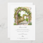 Verlobung im Mittelmeer Einladung (Vorne/Hinten)