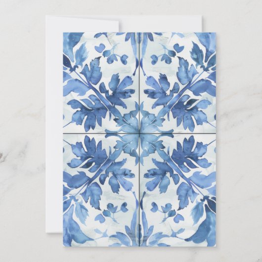 Verlobung im Mittelmeer Einladung (Rückseite)