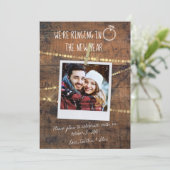 Verlobung im Neujahr Save the Date (Stehend Vorderseite)