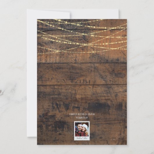 Verlobung im Neujahr Save the Date (Rückseite)