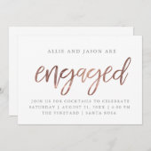 Verlobung| Imitate - Folie Einladung (Vorne/Hinten)